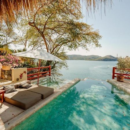 Dream Villa With Private Beach And Catering Zihuatanejo Bagian luar foto