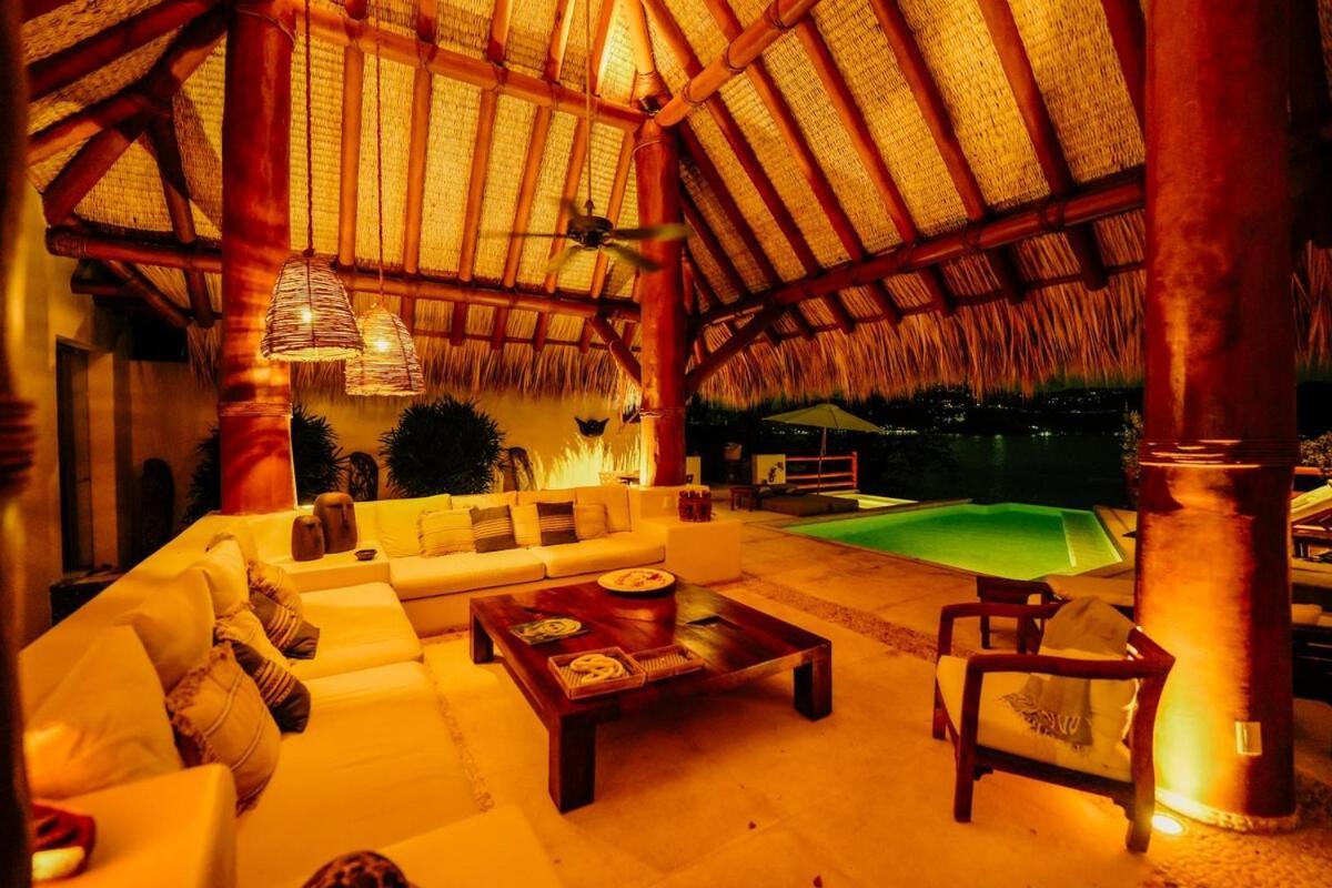 Dream Villa With Private Beach And Catering Zihuatanejo Bagian luar foto